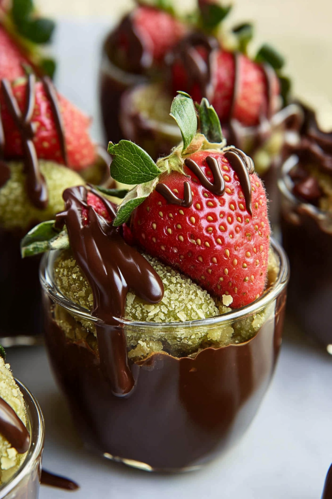 Dubai Chocolate Strawberries: The Ultimate Decadent Dessert You Need to Try 6 Drizzling chocolate over Dubai strawberries