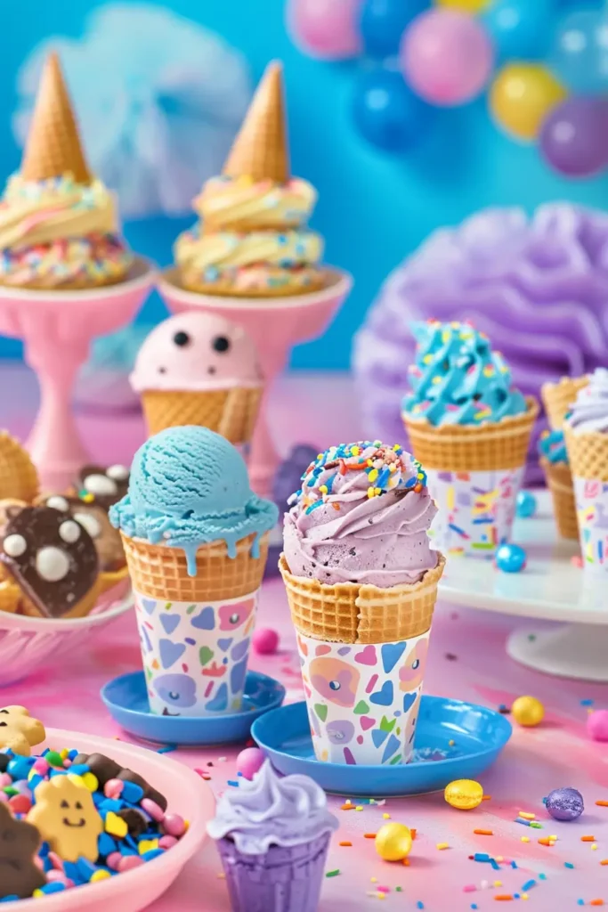 Cookie Monster Ice Cream – The Ultimate No-Churn Treat That’ll Blow Your Mind 11 Cookie monster ice cream served at party