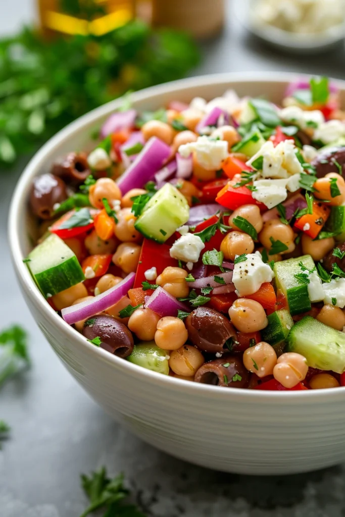 Dense Bean Salad: The Ultimate Nutrient-Packed Meal You’ll Love 8 Close-up of dense bean salad with colorful beans, veggies, and vegan feta