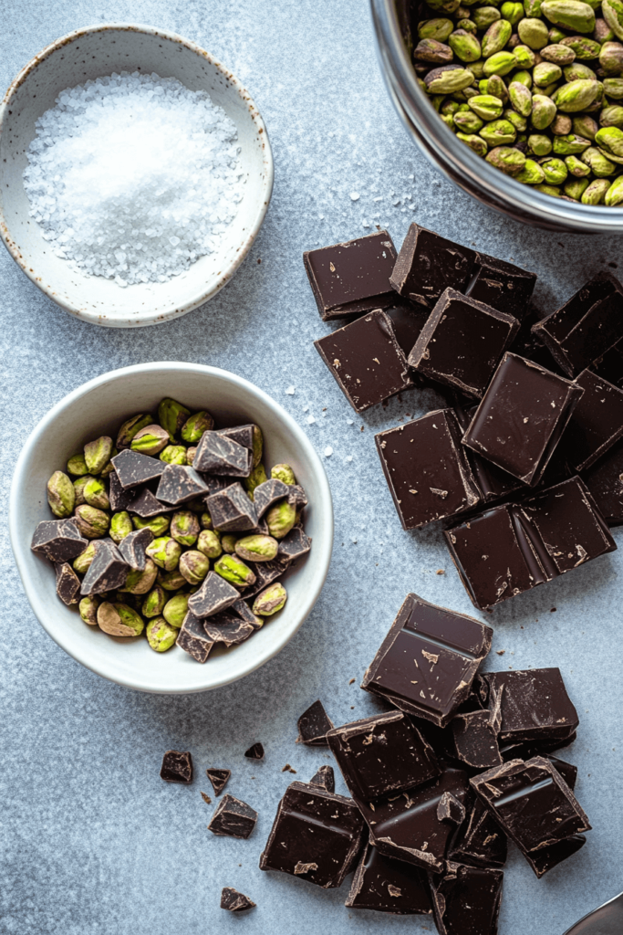 Pistachio Chocolate Bar: The Ultimate Nutty-Choco Treat You Need to Taste 10 Ingredients for pistachio chocolate bar on wooden table