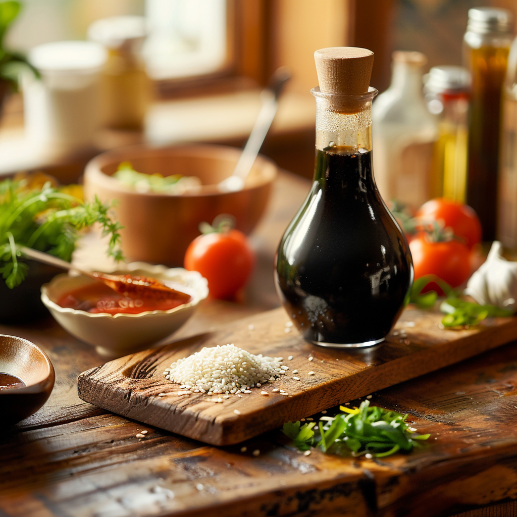 tamari soy sauce and gluten free kitchen ingredients