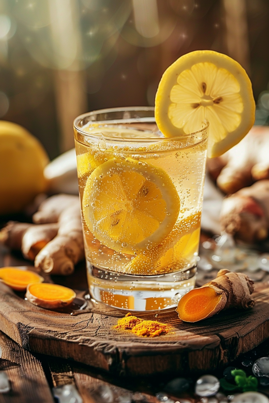 Refreshing Cortisol Water Recipe with Lemon and Turmeric