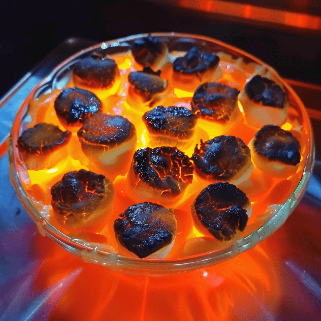 AI lava mukbang recipe glowing dessert