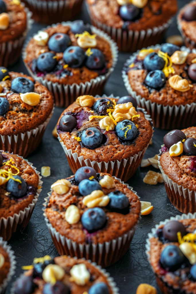 blueberry protein muffin variations