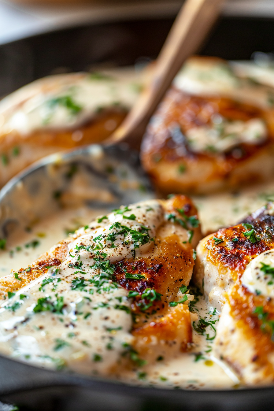 Creamy Smothered Chicken and Rice – A Soulful Comfort Classic with a Creamy Twist 9 cooking creamy chicken rice