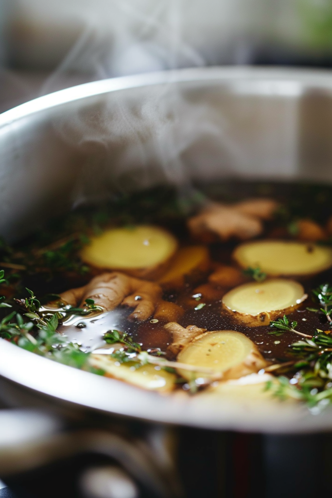 Cortisol Tea Recipe: The Natural Way to Lower Stress in Every Sip 13 cortisol tea recipe simmering ginger herbs