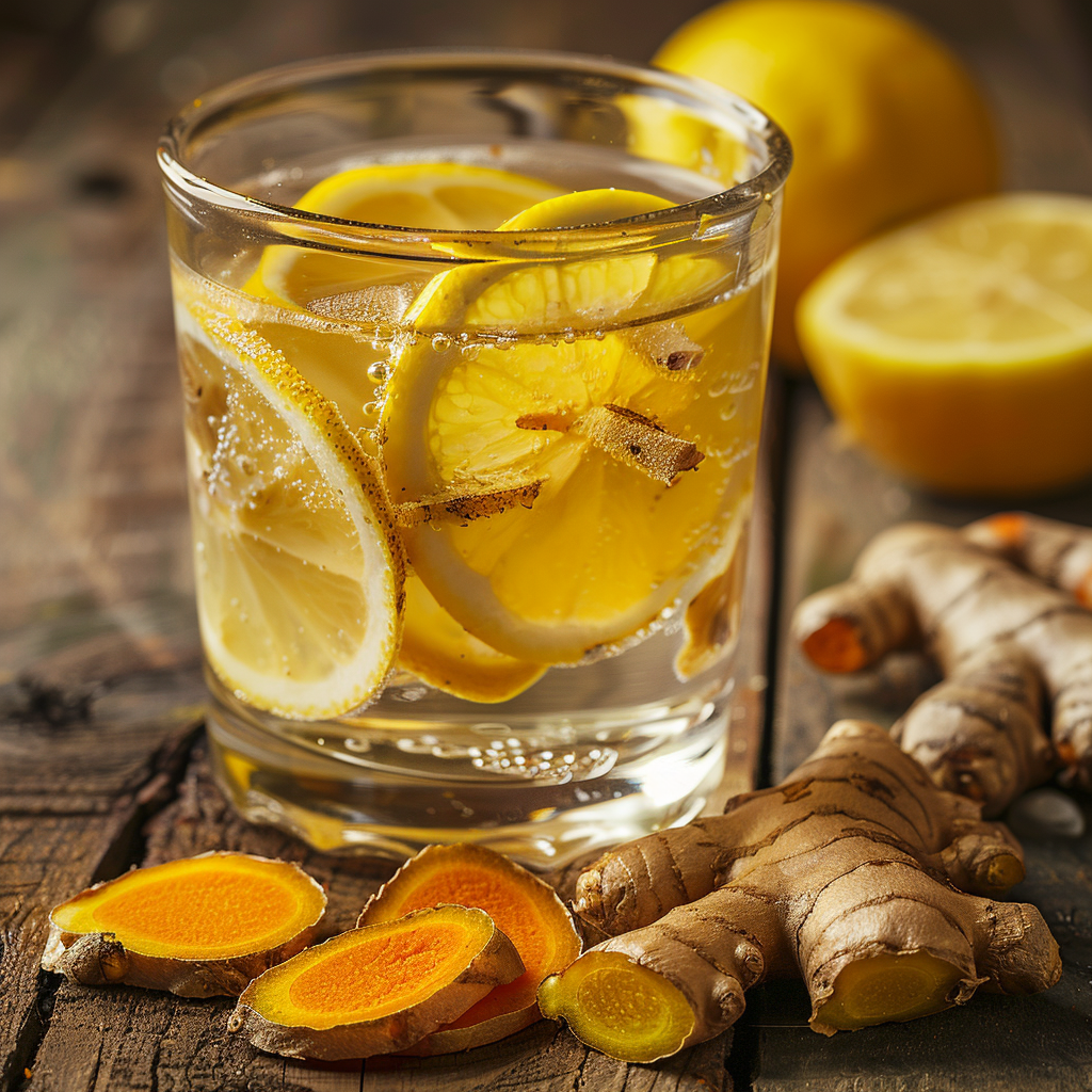 Cortisol water recipe with lemon and ginger