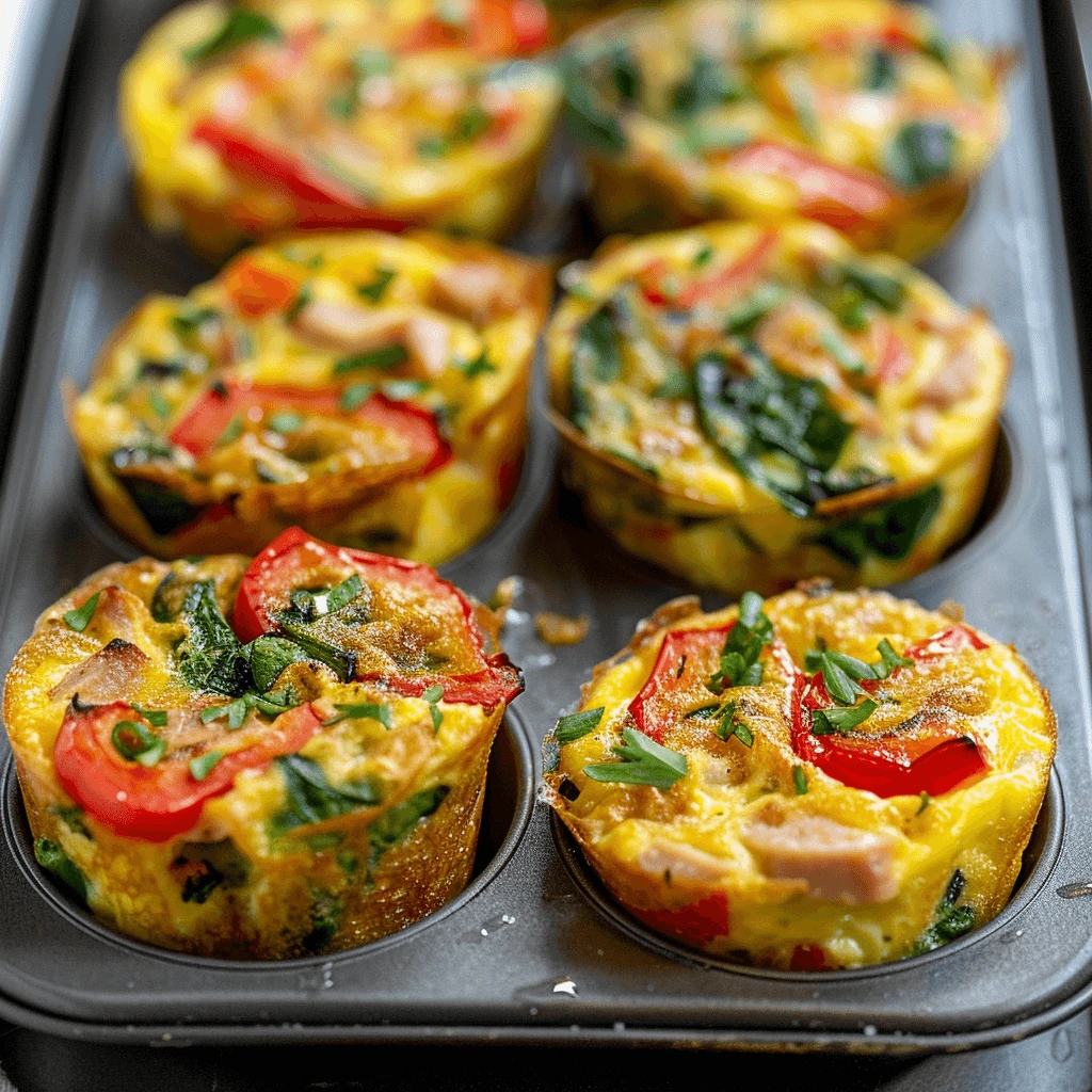 Frozen Wegovy recipe egg muffins with turkey and vegetables