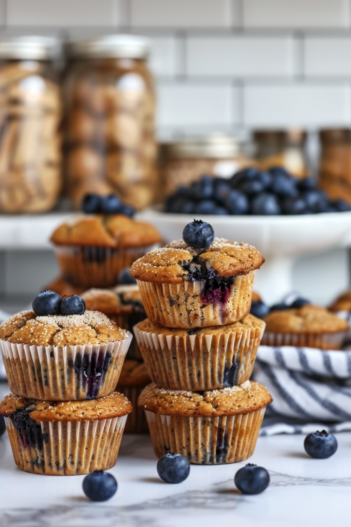 gluten-free dairy-free blueberry protein muffins
