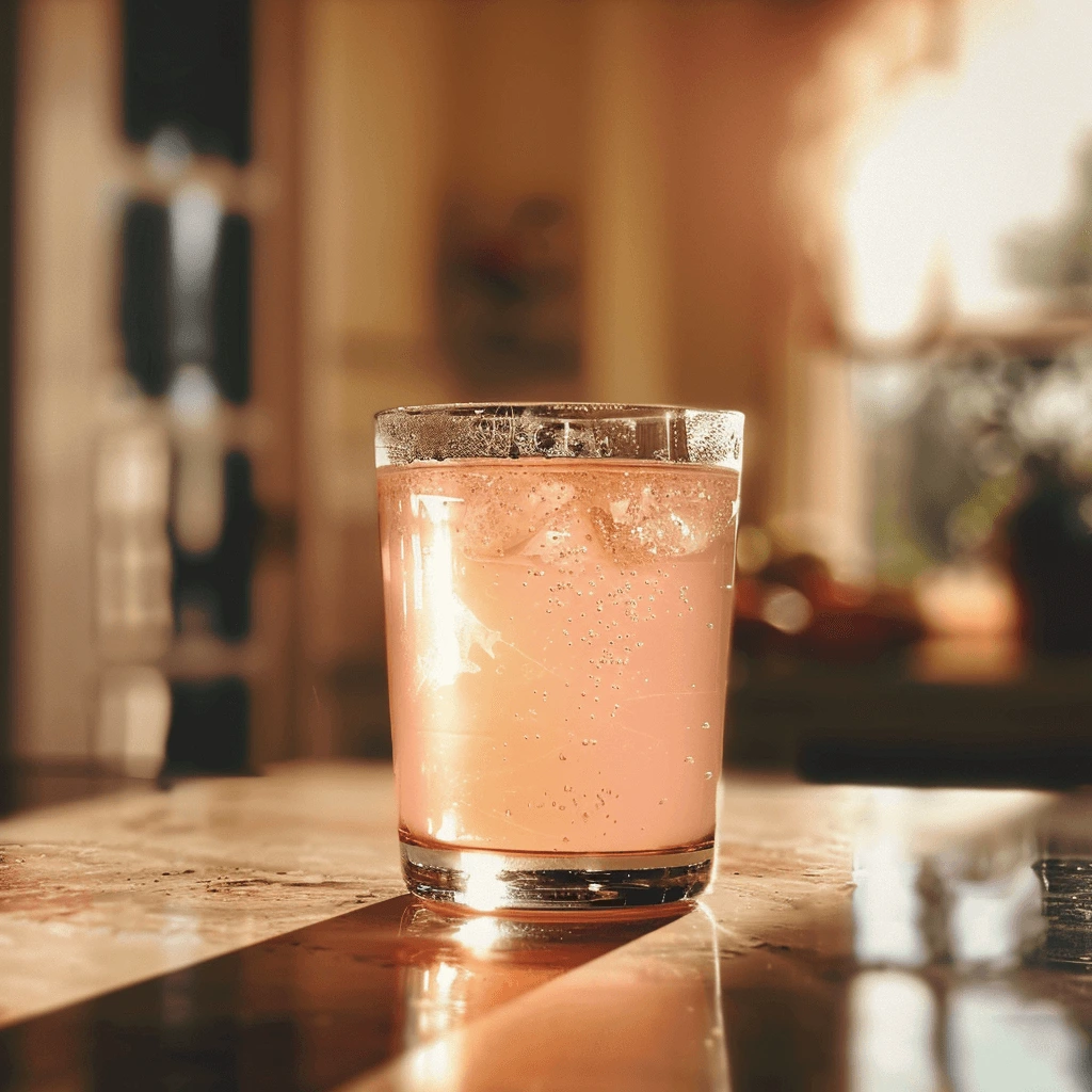 Himalayan pink salt weight loss recipe in a glass
