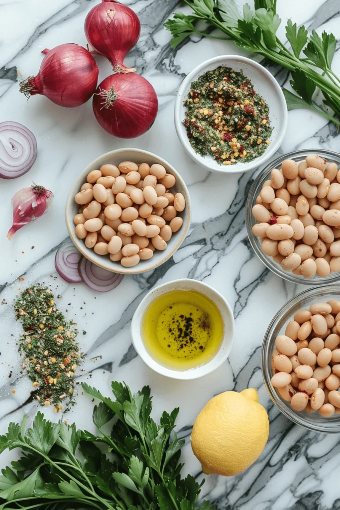 How to Make the Best Marinated Zaatar Bean Salad at Home 8 Ingredients for marinated zaatar salad