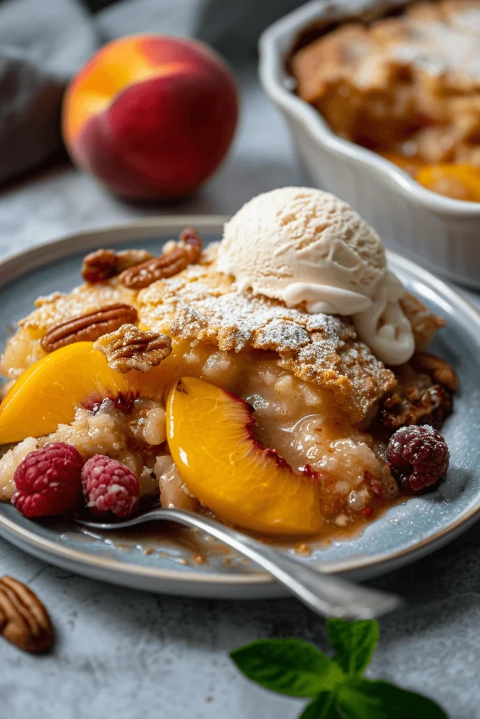 Easy Peach Cobbler Recipe That Tastes Like Summer in a Bowl 8 easy peach cobbler recipe with berries and pecans