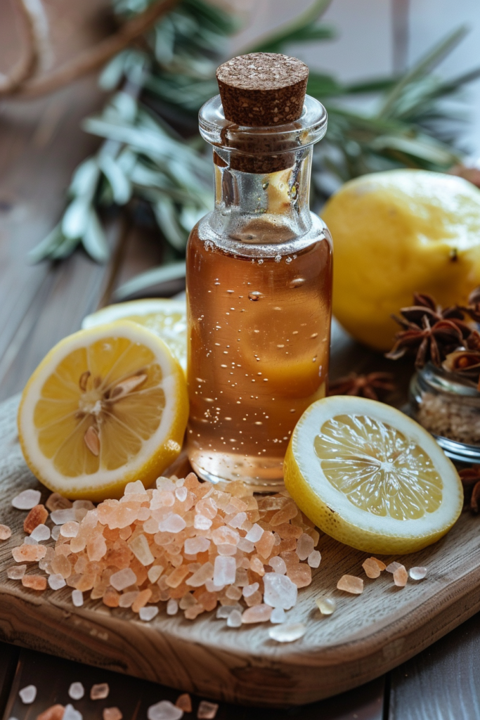 Ingredients for pink salt apple cider vinegar weight loss recipe