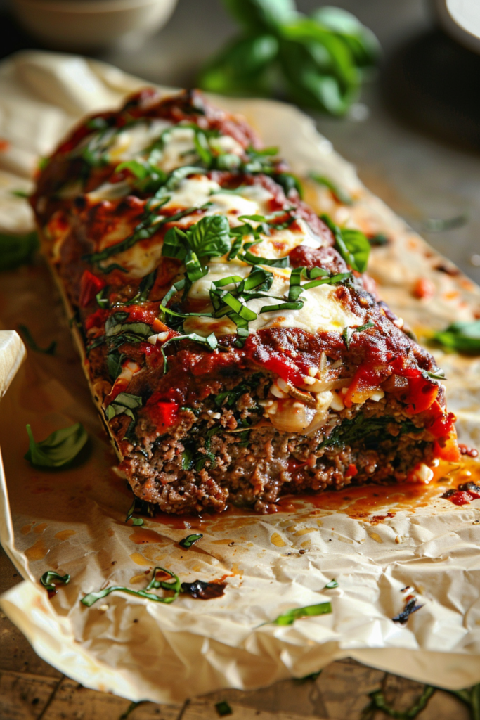 Stuffed Italian Meatloaf Recipe That’ll Blow Your Mind (Cheesy & Savory) 10 Preparing stuffed Italian meatloaf before baking