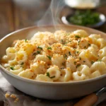 Gouda Mac and Cheese: The Creamiest Twist on a Classic Favorite 6 Close-up of baked gouda mac and cheese with crispy breadcrumb topping