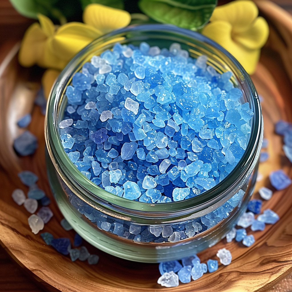 Featured image of blue salt trick recipe with gourmet dishes and cocktail rim