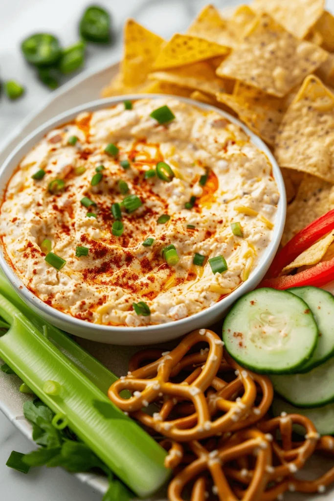 Boat Dip Recipe: Easy, Cheesy, and Perfect for Any Party 7 Boat dip recipe served with chips, pretzels, and fresh veggies