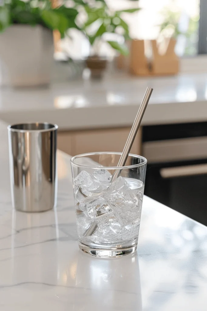 Pebble ice and tools for dirty soda recipes