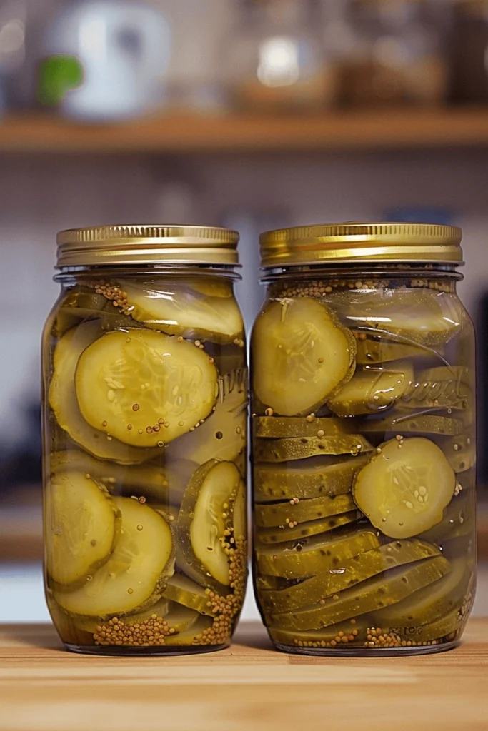 Do Pickles Need to Be Refrigerated? Everything You Need to Know 7 Bad pickles next to fresh pickles in clear brine