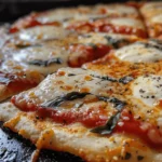 Pizza base gluten free on wooden board