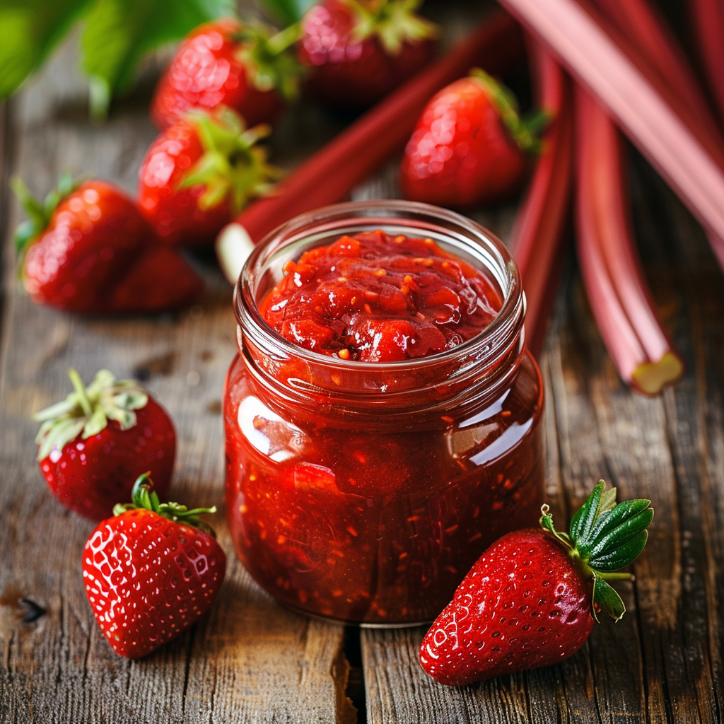 Strawberry Rhubarb Jam Recipe – A Sweet & Tangy Homemade Treat