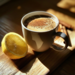 Coffee loophole recipe with cinnamon, turmeric, and lemon