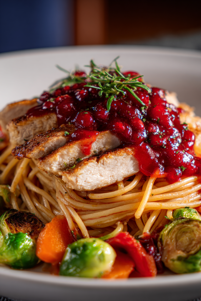 Cranberry Spaghetti with Chicken