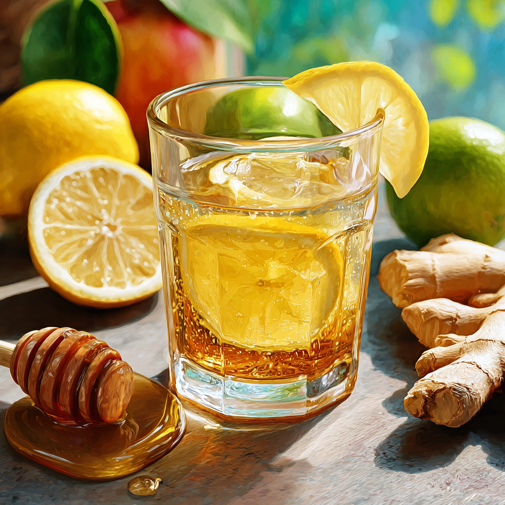 Mounjaro natural recipe drink with lemon and ginger