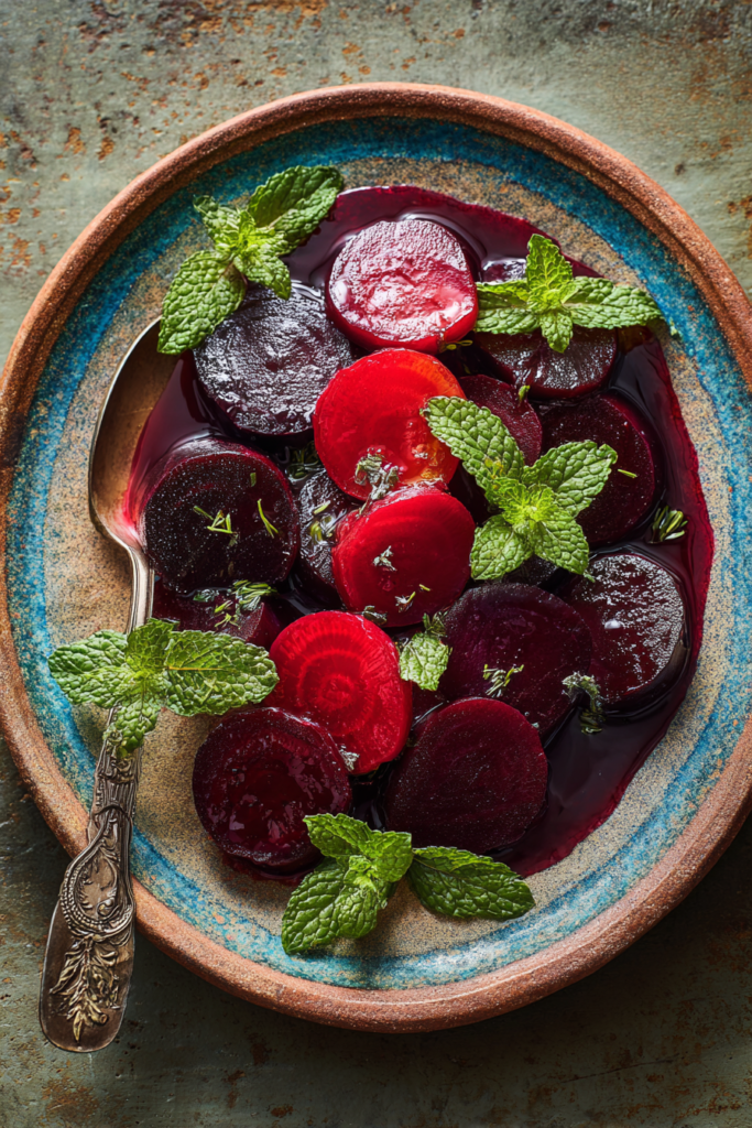 Serving Mennonite Pickled Beets Recipe