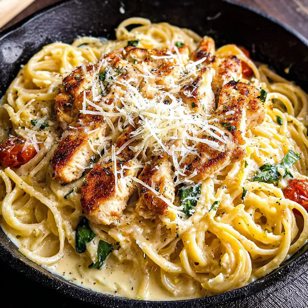 Easy Parmesan Chicken Pasta