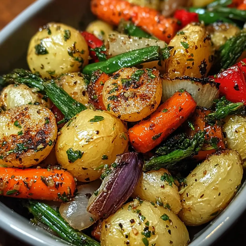 Garlic Herb Roasted Vegetables – Simple, Cozy, and Full of Flavor