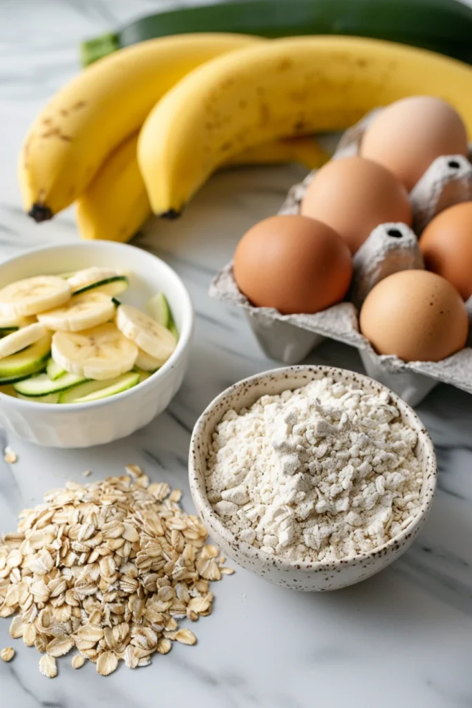 zucchini-banana-muffins-with-oats-ingredients
