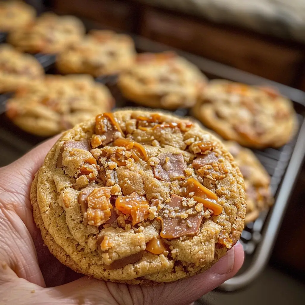 Butterfinger Caramel Crunch Cookies – Sweet, Crunchy, Totally Irresistible Treat