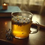 Chamomile Lavender Sleep Tonic for a Calm, Restful Night 4 warm chamomile lavender sleep tonic in a cozy mug