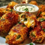 Easy Cheesy Jalapeño Chicken Poppers – Crispy, Melty, and Flavorful 6 Easy Cheesy Jalapeño Chicken Poppers served on a platter