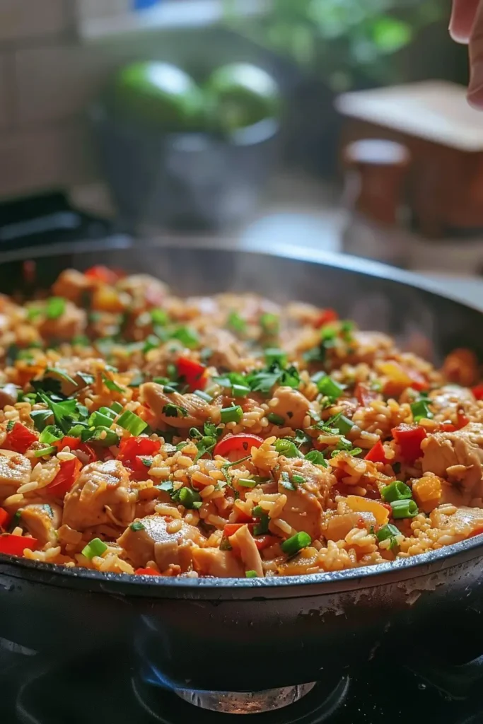 Chicken Jambalaya Recipe – Easy, Flavor-Packed Family Dinner 7 Cooking chicken jambalaya recipe step by step