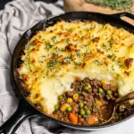 Creamy homemade Shepherd’s Pie fresh from the oven