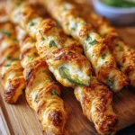 Freshly baked jalapeno popper twists on a tray
