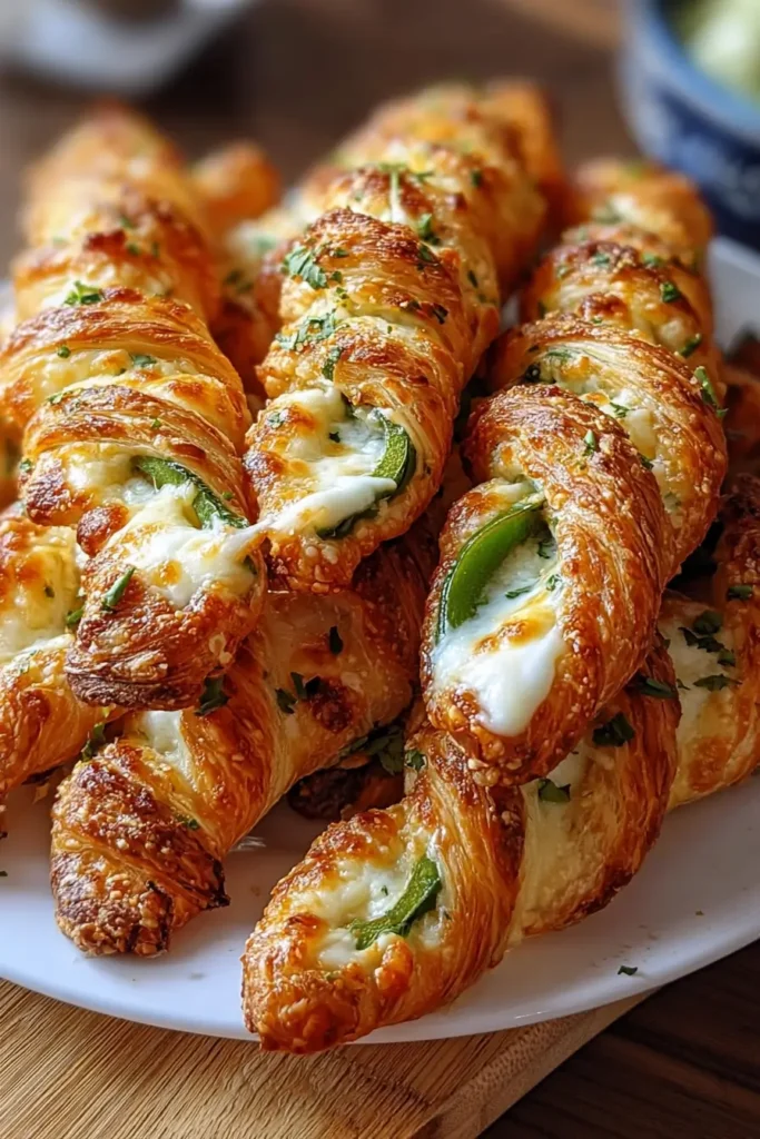 Jalapeno Popper Twists for a Cozy, Cheesy Snack Everyone Loves 6 Jalapeno popper twists served with ranch dip