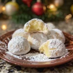 Lemon Cream Snowball Cookies plated