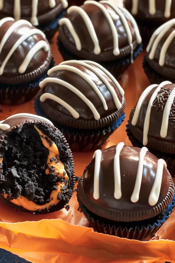 OREO Cookie Ball Basketballs – Fun, Sweet, and Easy Treats 3 Plated OREO Cookie Ball Basketballs
