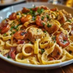 Pappadeaux Mardi Gras Pasta with shrimp and creamy sauce