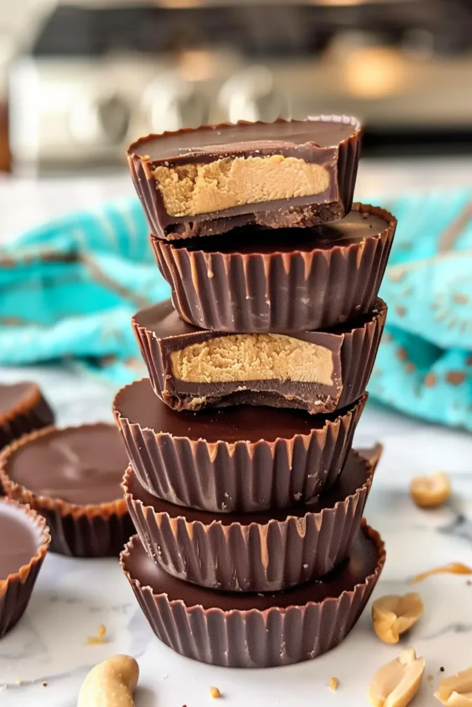 Served homemade peanut butter cups