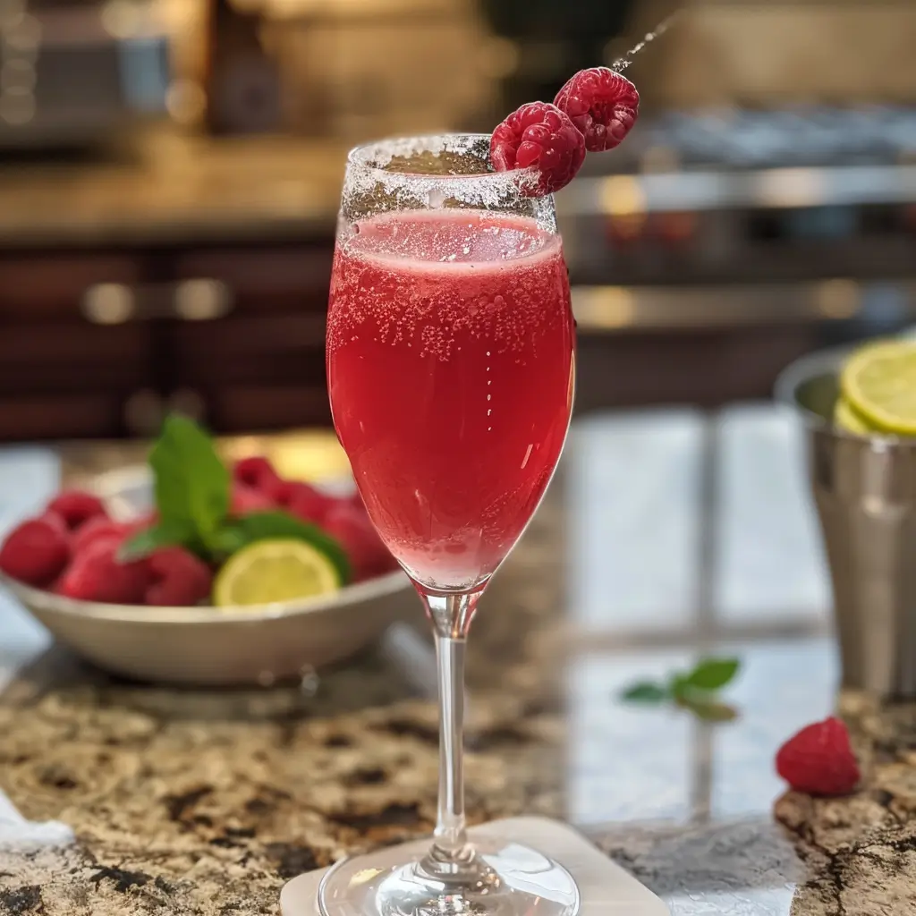 Raspberry Moscato Cocktail (Easy, Refreshing Mocktail Recipe Everyone Loves)