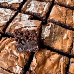 Sourdough brownies recipe with fudgy chocolate center