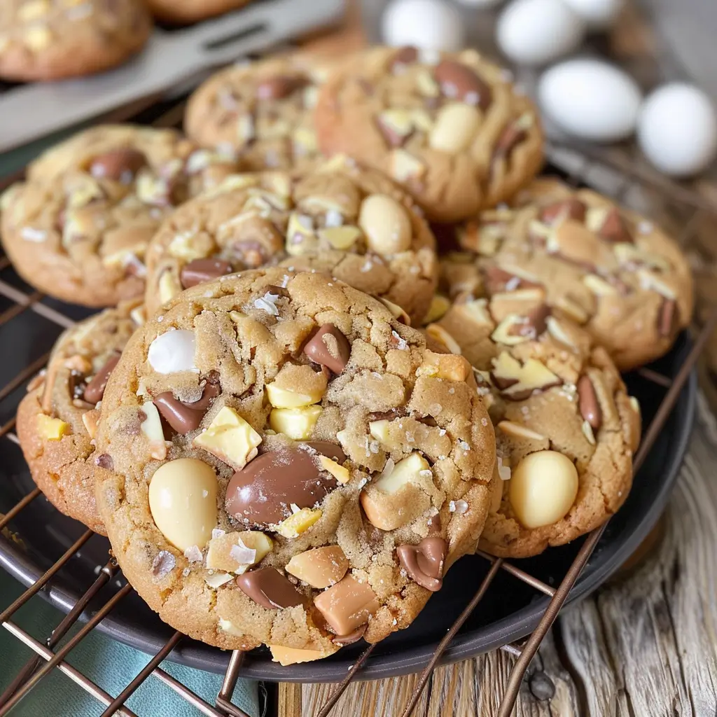 Cadbury Egg Cookies – Soft, Chewy, and Chocolate-Filled Treats
