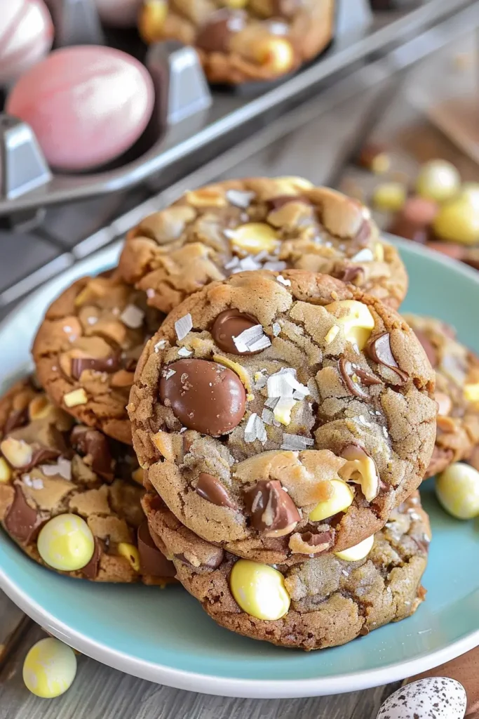 Served Cadbury Egg Cookies