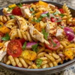 Cajun Pasta Salad: Bold Southern Flavor Made Easy at Home 4 Cajun pasta salad with chicken and creamy dressing