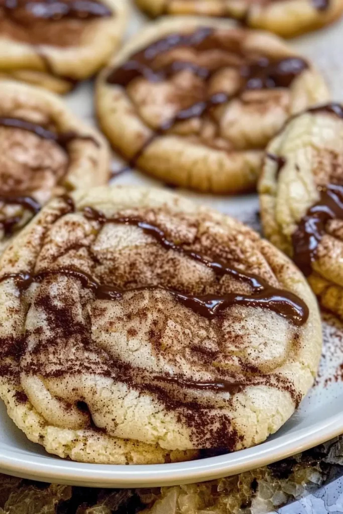 Cinnamon cookies served with milk