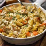 Classic Chicken Pot Pie Pasta: Creamy, Comforting Pasta Recipes 3 Classic Chicken Pot Pie Pasta in a creamy bowl with vegetables and chicken